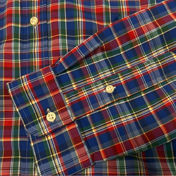 Polo Ralph Lauren Blue Plaid Shirt XL - Picture 5 of 7